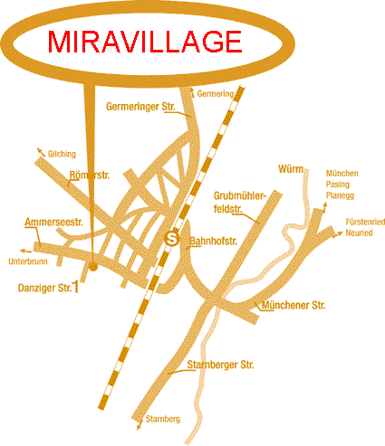 Miravillage is locaed in Gauting near Munich, germany